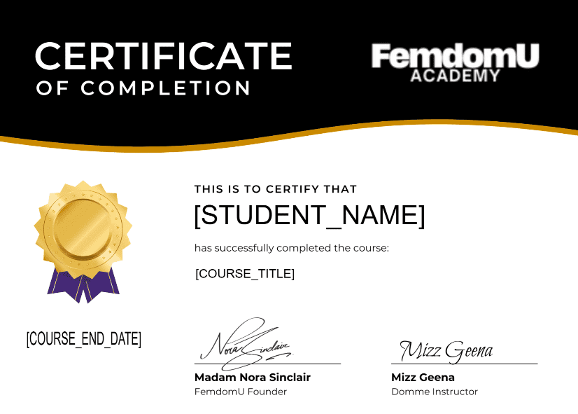 Earn Your Certificate
